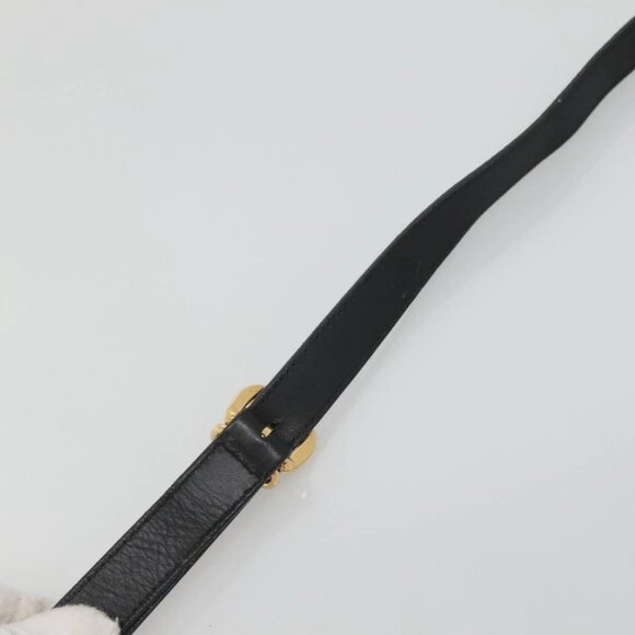 GUCCI Web Sherry Line Shoulder Bag Leather Black - Picture 10 of 16